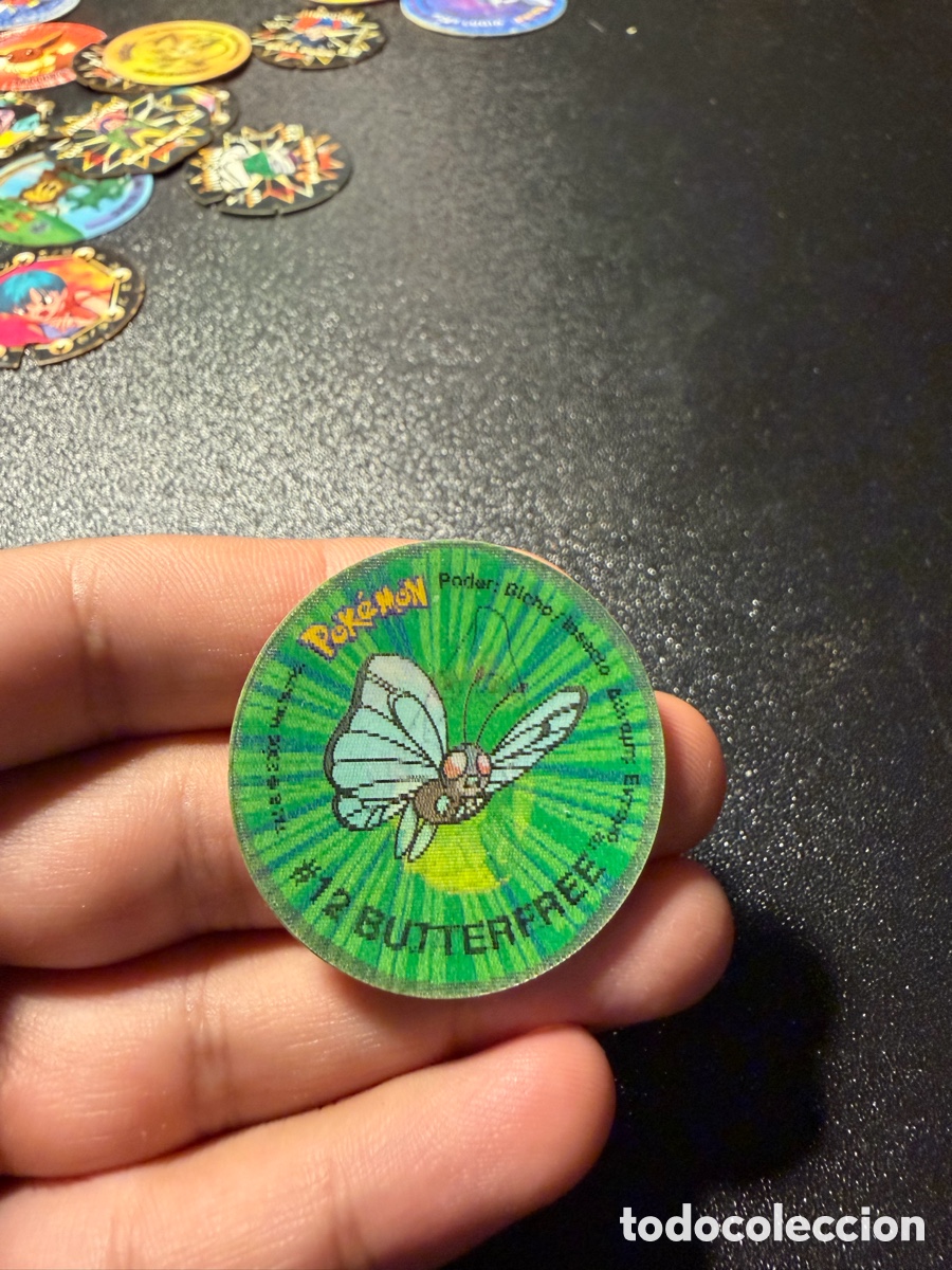 Coleccionismo cromos antiguos: TAZO - N&ordm; #10 CATERPIE #11 METAPOD #12 BUTTERFREE - POKEMON TAZO 2 - MATUTANO - 2000 (HOLOGRAFICO)