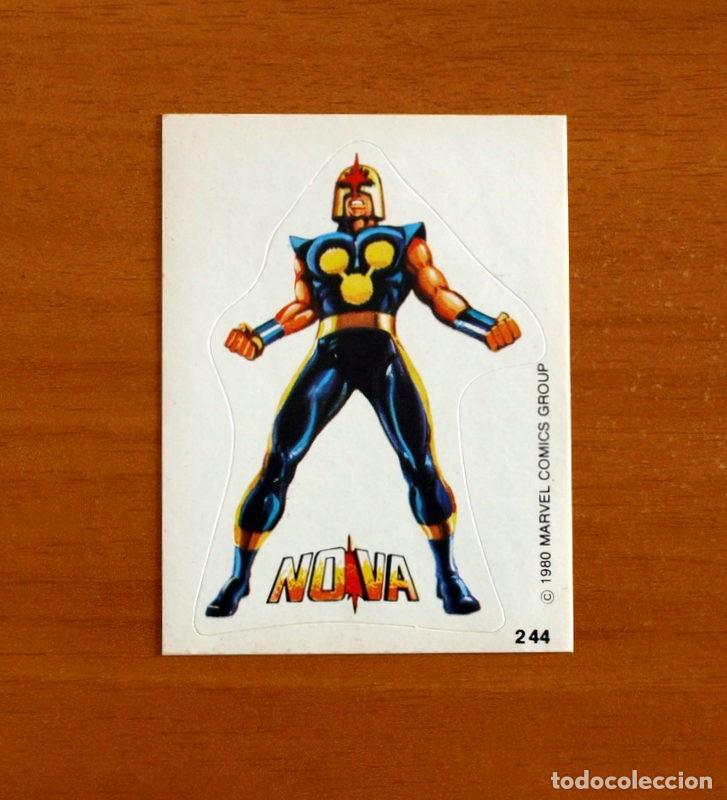 Coleccionismo cromos antiguos: Superh&eacute;roes - N&ordm; 244 Nova - Marvel 1980 Comics Group - Chocolates Terrabusi - Nunca pegado