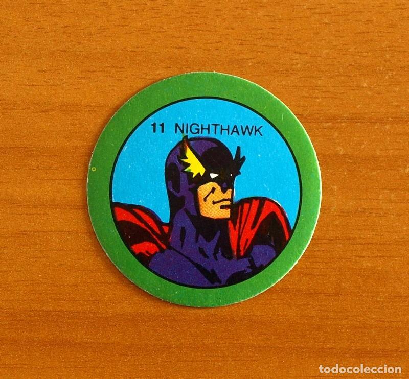 Coleccionismo cromos antiguos: Superh&eacute;roes - N&ordm; 11 Nighthawk - Marvel 1980 Comics Group - Chocolates Terrabusi - Nunca pegado