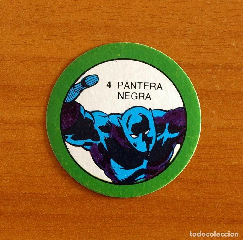Coleccionismo cromos antiguos: Superh&eacute;roes - N&ordm; 4 Pantera Negra - Marvel 1980 Comics Group - Chocolates Terrabusi - Nunca pegado