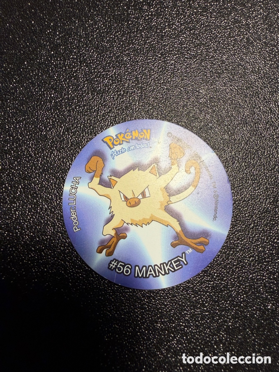 Coleccionismo cromos antiguos: TAZO - N&ordm; 023 - #56 MANKEY - POKEMON TAZO 1 - MATUTANO - A&Ntilde;O 1999 / 2000