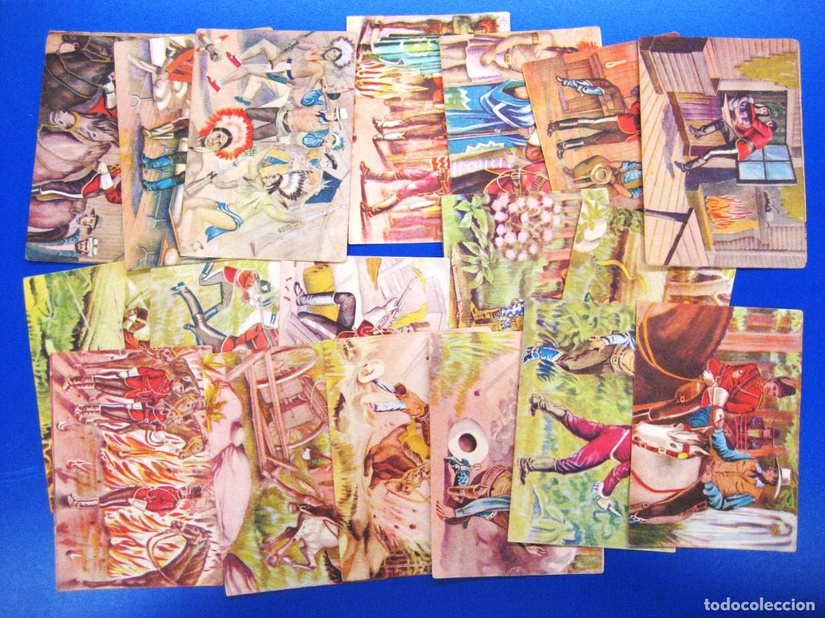 Coleccionismo cromos antiguos: Lote de cromos del &aacute;lbum La Polic&iacute;a montada del Canad&aacute;.