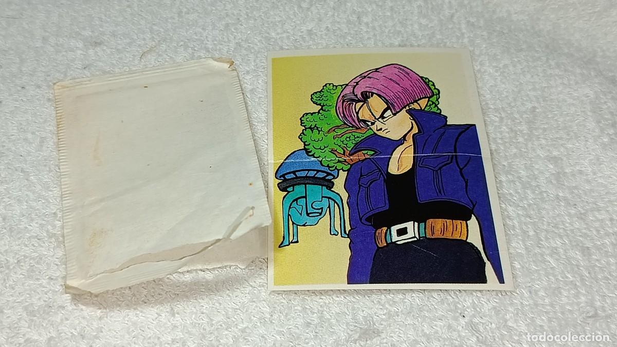 Coleccionismo cromos antiguos: PANRICO : ANTIGUO CROMO BOLA DRAGON DRAGON BALL Z SUPER ADHESIVOS TRUNKS SIN ABRIR A&Ntilde;OS 90