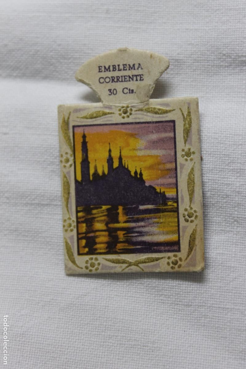 Coleccionismo cromos antiguos: EMBLEMA AUXILIO SOCIAL ZARAGOZA N&ordm; 2