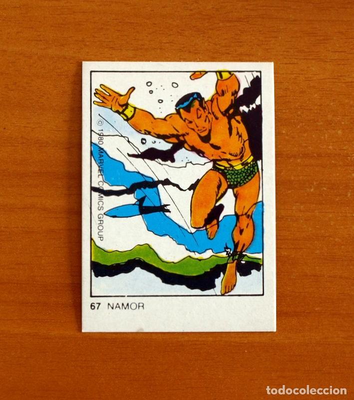 Sammeln alte Sammelbilder: Superh&eacute;roes - N&ordm; 67, Namor - Marvel 1980 Comics Group - Chocolates Terrabusi - Nunca pegado