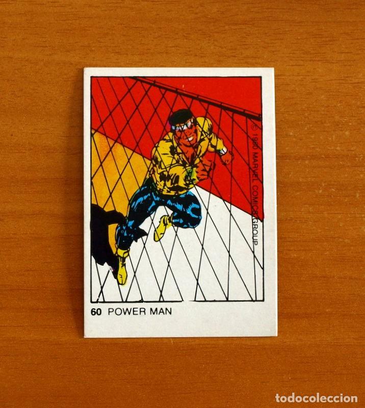 Collectable Antique Stickers: Superh&eacute;roes - N&ordm; 60, Power Man - Marvel 1980 Comics Group - Chocolates Terrabusi - Nunca pegado