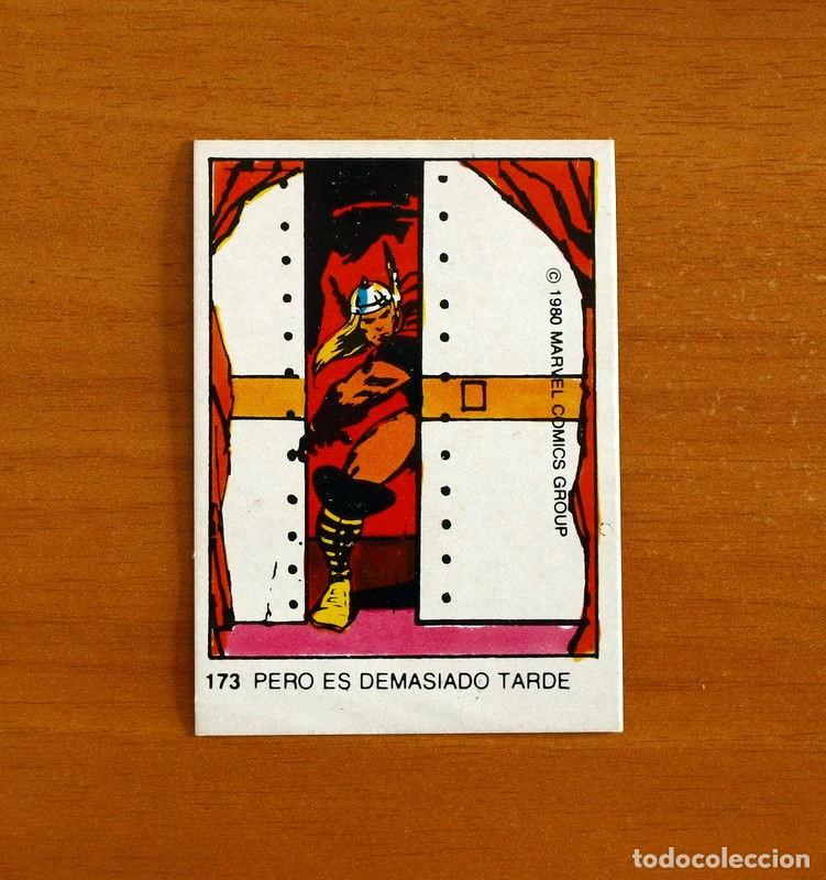 Coleccionismo cromos antiguos: Superh&eacute;roes - N&ordm; 173 Thor - Marvel 1980 Comics Group - Chocolates Terrabusi - Nunca pegado