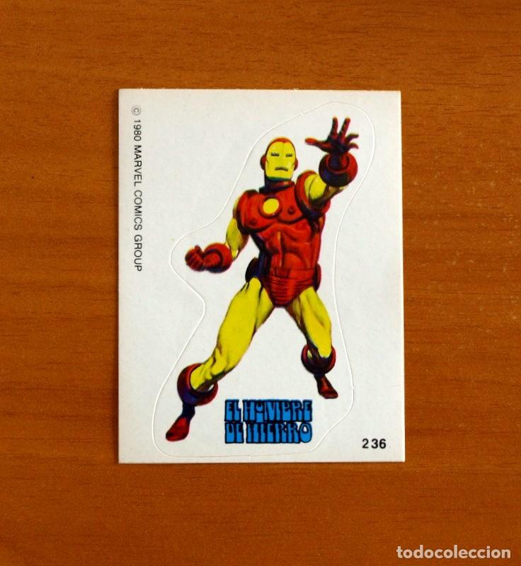 Coleccionismo cromos antiguos: Superh&eacute;roes - N&ordm; 236, El Hombre de Hierro - Marvel Comics 1980 - Chocolates Terrabusi - Nunca pegado