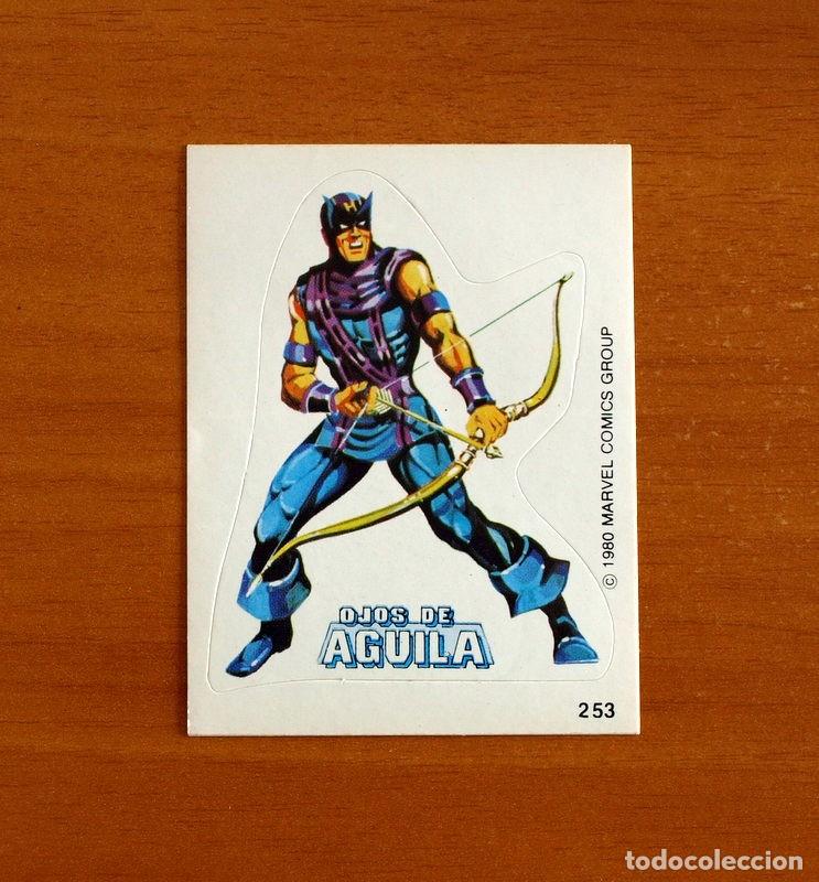 Coleccionismo cromos antiguos: Superh&eacute;roes - N&ordm; 253 Ojos de Aguila-Halc&oacute;n -Marvel 1980 Comics - Chocolates Terrabusi - Nunca pegado