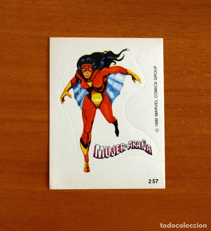Coleccionismo cromos antiguos: Superh&eacute;roes - N&ordm; 257 Mujer Ara&ntilde;a - Marvel 1980 Comics Group - Chocolates Terrabusi - Nunca pegado