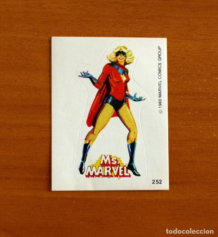 Coleccionismo cromos antiguos: Superh&eacute;roes - N&ordm; 252 Ms. Marvel - Marvel 1980 Comics Group - Chocolates Terrabusi - Nunca pegado