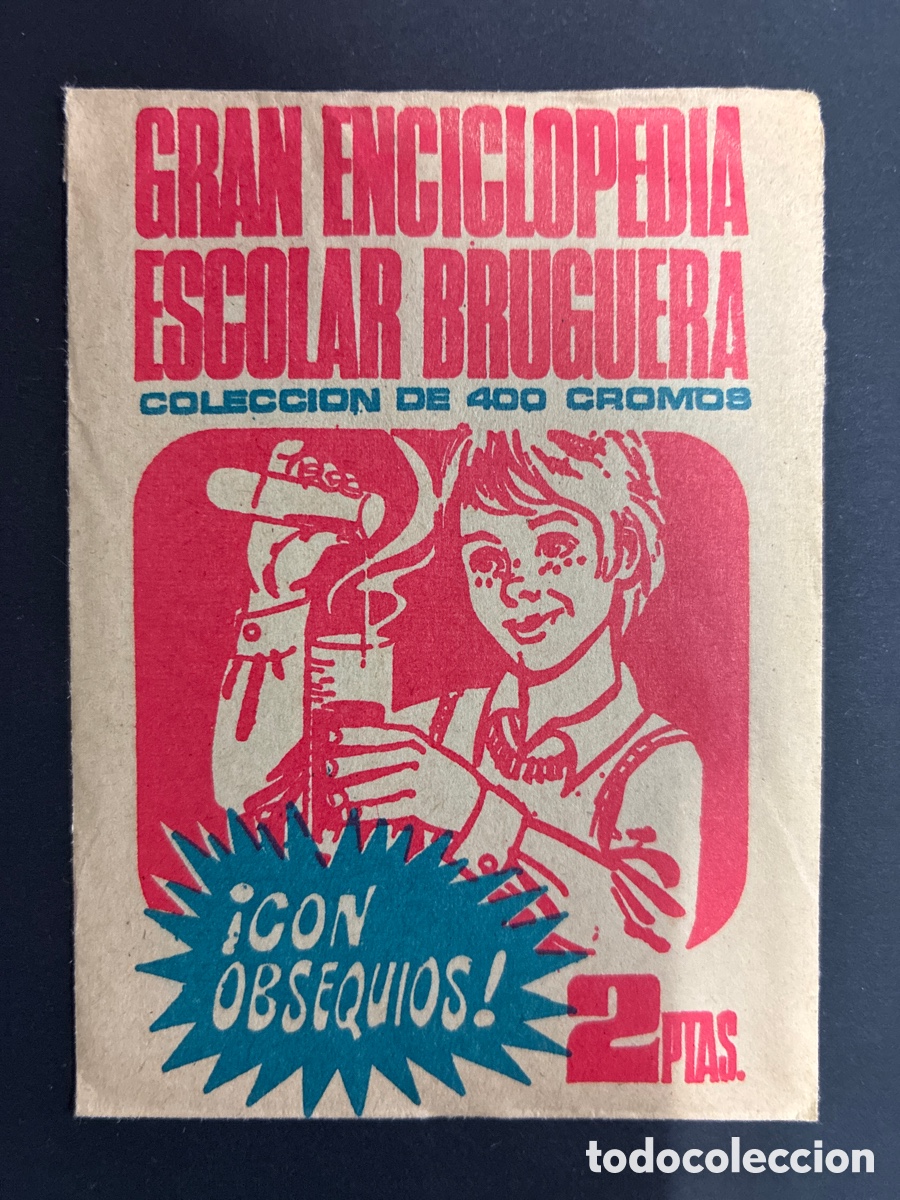 Colecionismo Cromos antigos: SOBRE CON CROMOS GRAN ENCICLOPEDIA ESCOLAR EDITORIAL BRUGUERA