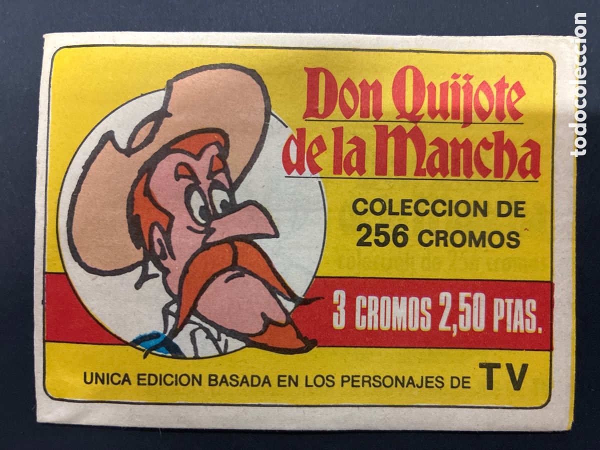 Colecionismo Cromos antigos: SOBRE CON CROMOS SERIE TV DON QUIJOTE DE LA MANCHA EDITORIAL BRUGUERA