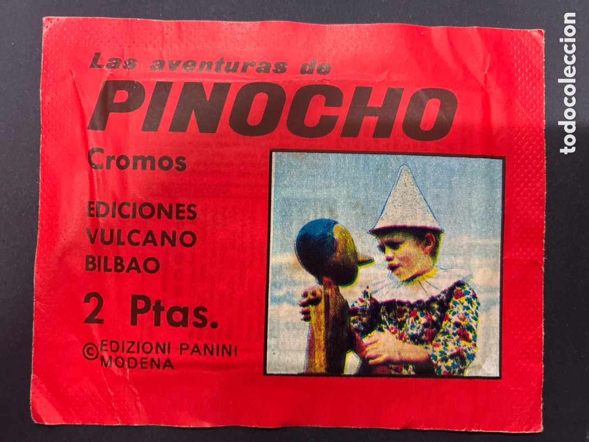 Colecionismo Cromos antigos: SOBRE CON CROMOS SERIE TV LAS AVENTURAS DE PINOCHO EDITORIAL PANINI