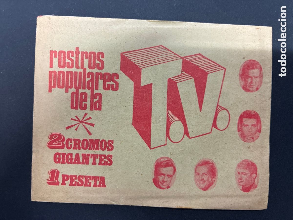 Colecionismo Cromos antigos: SOBRE CON CROMOS ROSTROS POPULARES DE LA TV EDITORIAL ESTE