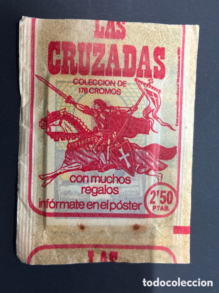 Coleccionismo cromos antiguos: SOBRE CON CROMOS LAS CRUZADAS EDITORIAL RUIZ ROMERO