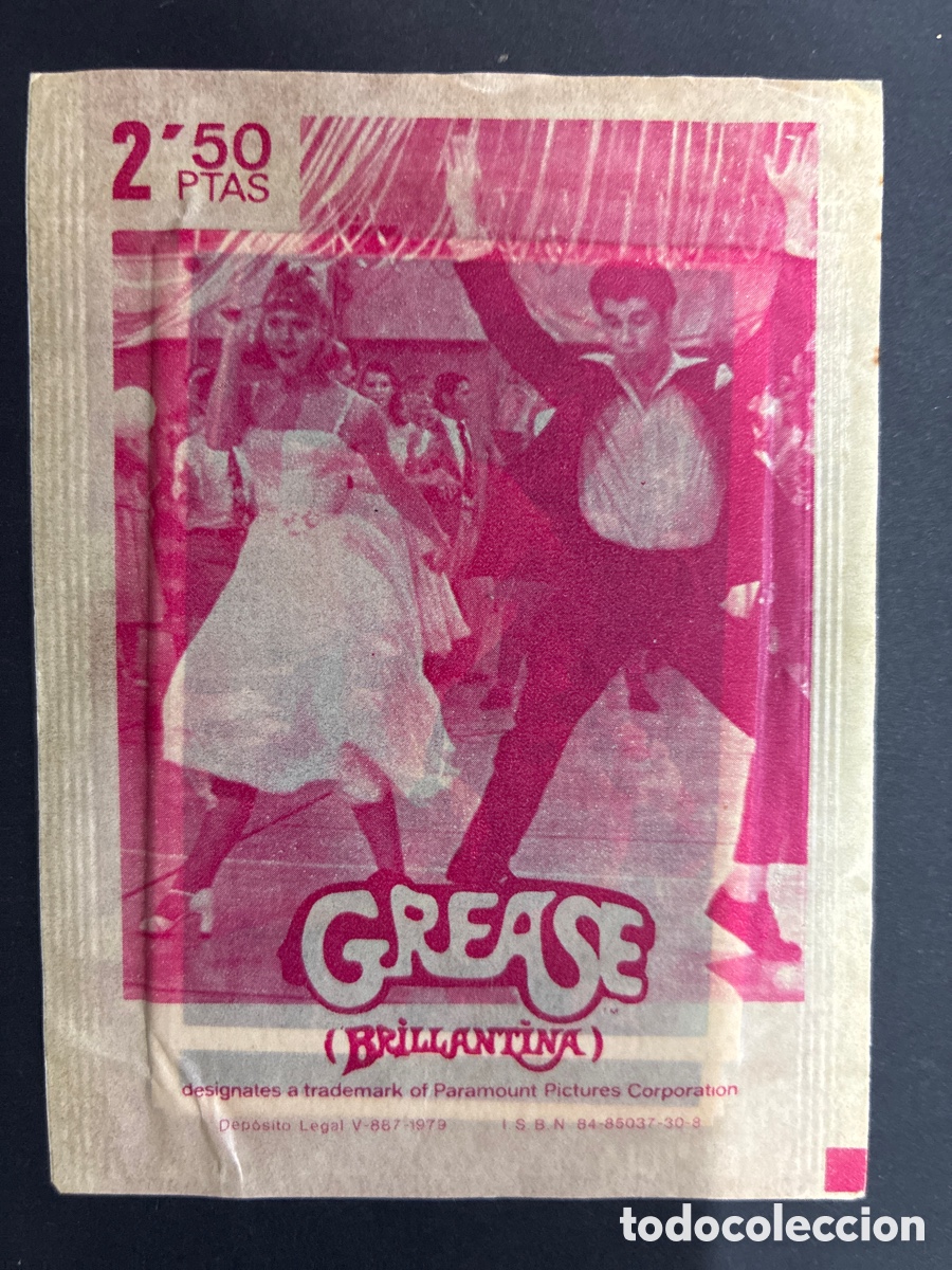 Coleccionismo cromos antiguos: SOBRE CON CROMOS PELICULA GREASE EDITORIAL RUIZ ROMERO