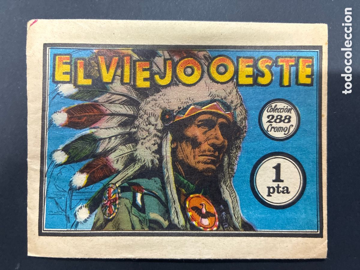 Coleccionismo cromos antiguos: SOBRE CON CROMOS EL VIEJO OESTE EDITORIAL RUIZ ROMERO