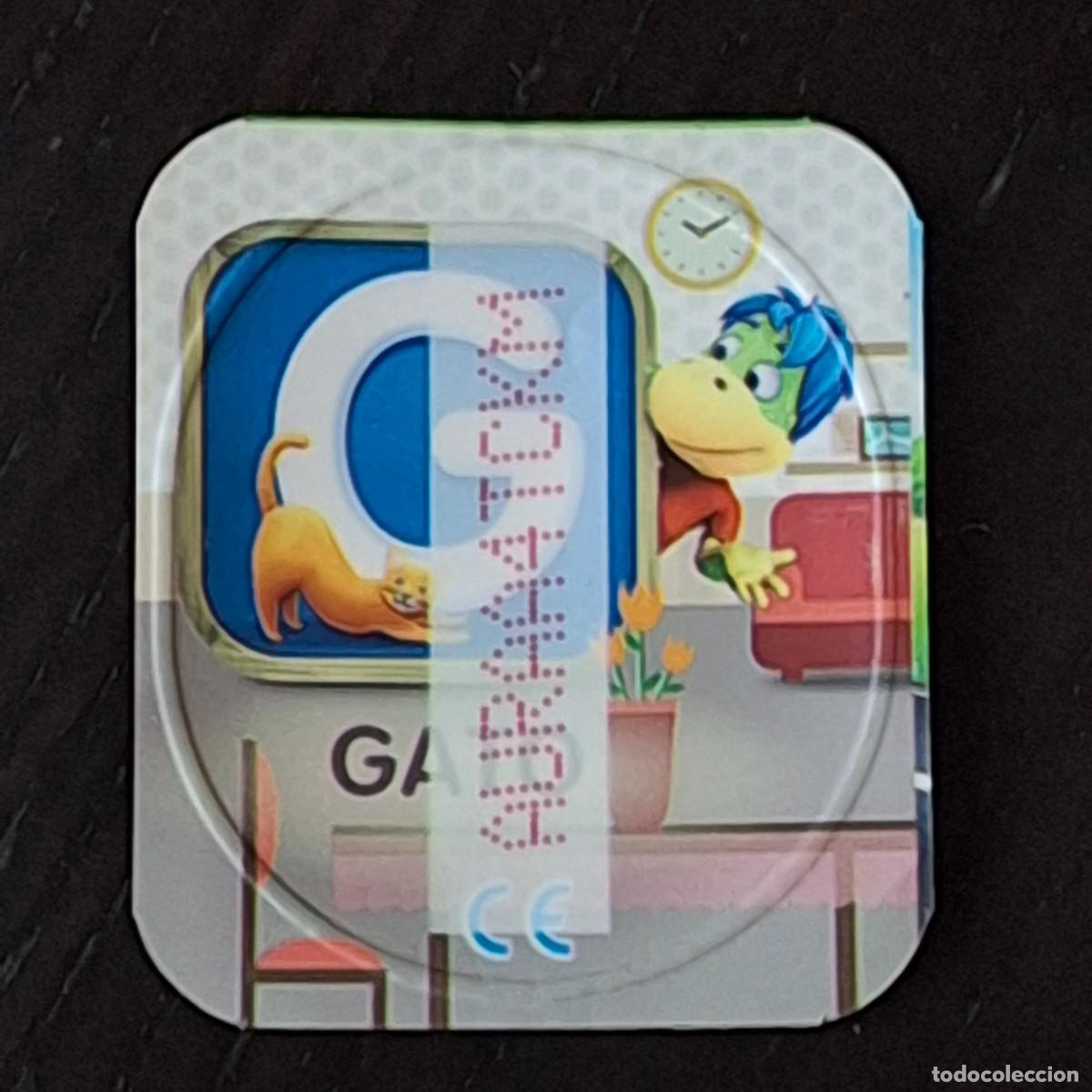 Coleccionismo cromos antiguos: DANONINO PETIT SUISSE TAPA YOGURT CROMO - ABECEDARIO - LETRA G GATO - DANONE