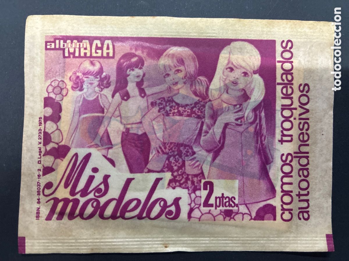 Coleccionismo cromos antiguos: SOBRE CON CROMOS MIS MODELOS EDITORIAL MAGA - Foto 1