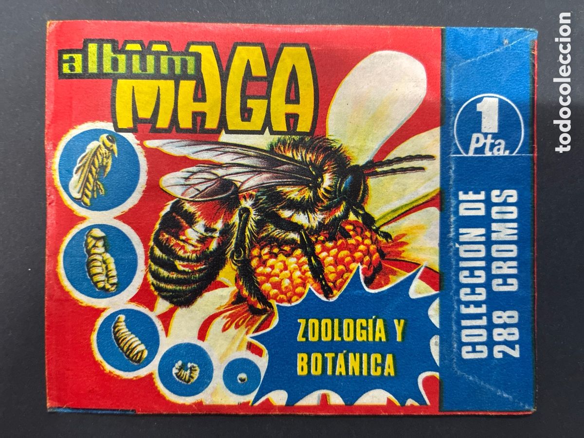 Coleccionismo cromos antiguos: SOBRE CON CROMOS ZOOLOGIA Y BOTANICA EDITORIAL MAGA