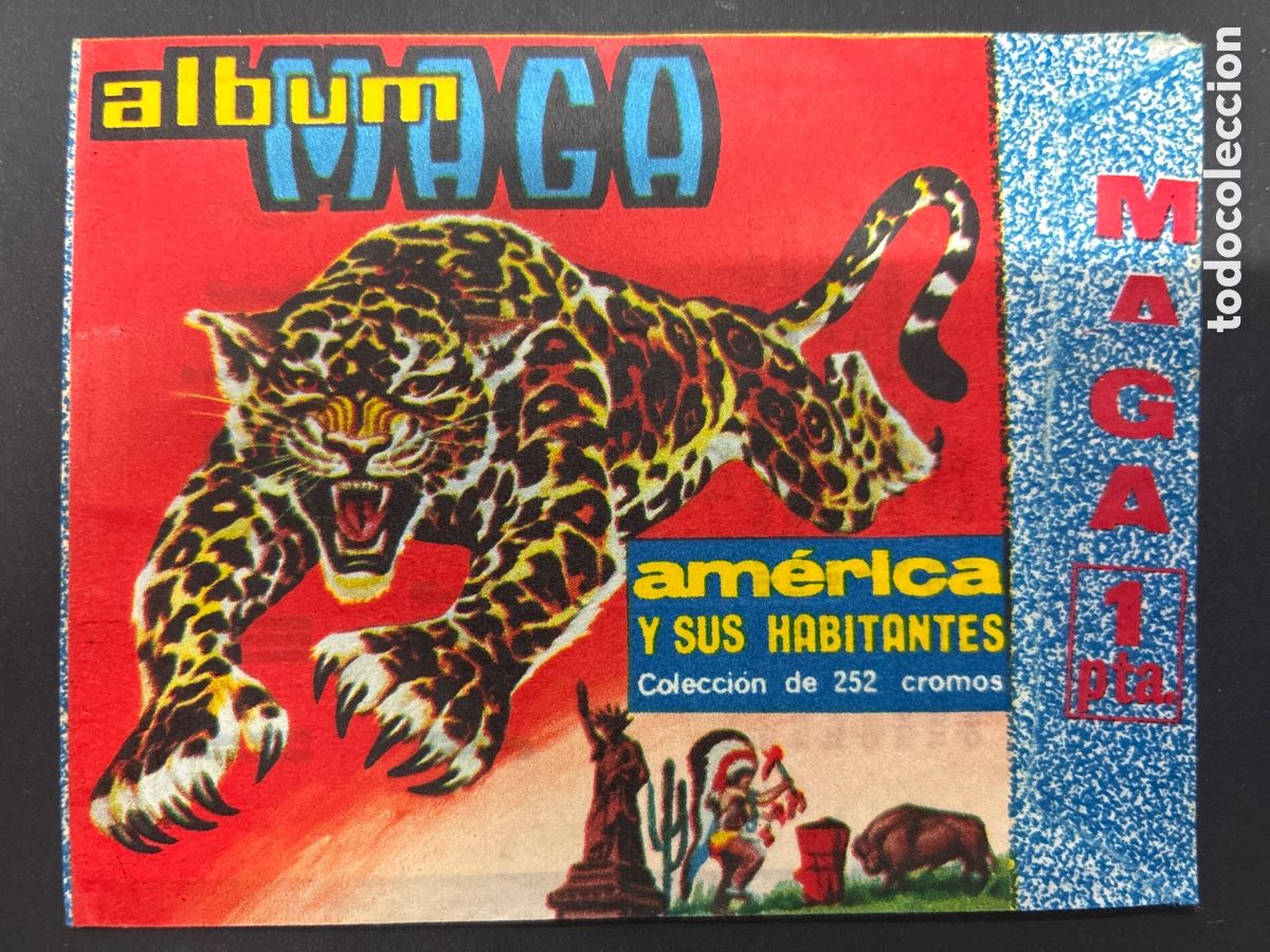 Coleccionismo cromos antiguos: SOBRE CON CROMOS AMERICA Y SUS HABITANTES EDITORIAL MAGA