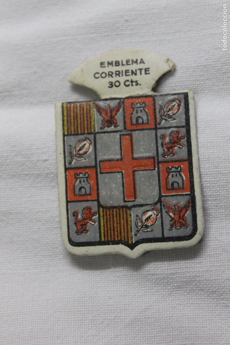 Coleccionismo cromos antiguos: EMBLEMA AUXILIO SOCIAL ESCUDO DE ALMERIA N&ordm; 9