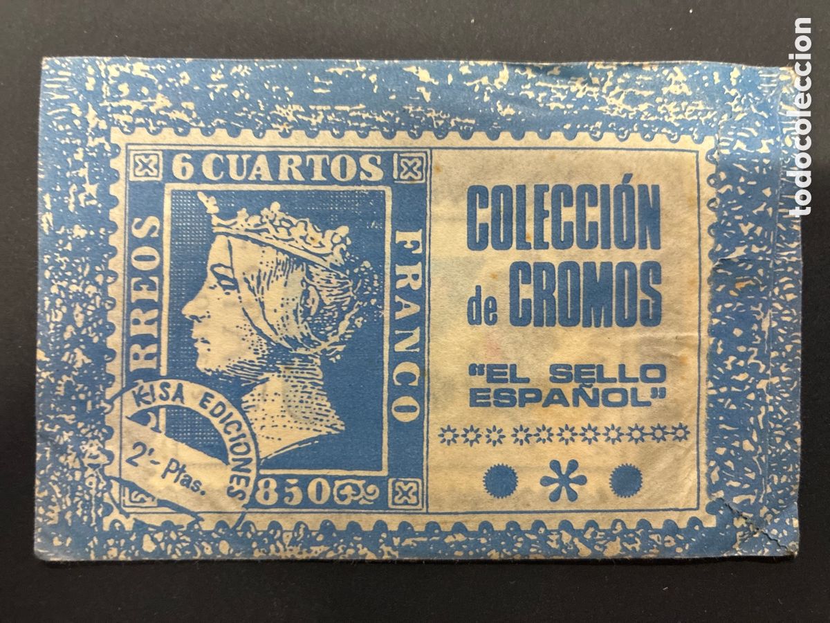 Coleccionismo cromos antiguos: SOBRE CON CROMOS ALBUM EL SELLO ESPA&Ntilde;OL EDITORIAL KEISA