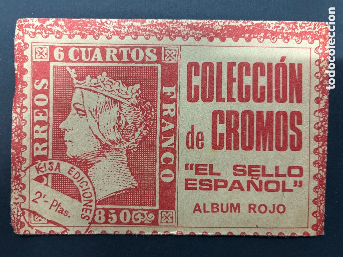 Coleccionismo cromos antiguos: SOBRE CON CROMOS ALBUM EL SELLO ESPA&Ntilde;OL EDITORIAL KEISA