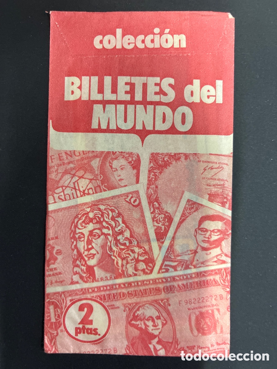 Coleccionismo cromos antiguos: SOBRE CON CROMOS ALBUM BILLETES DEL MUNDO