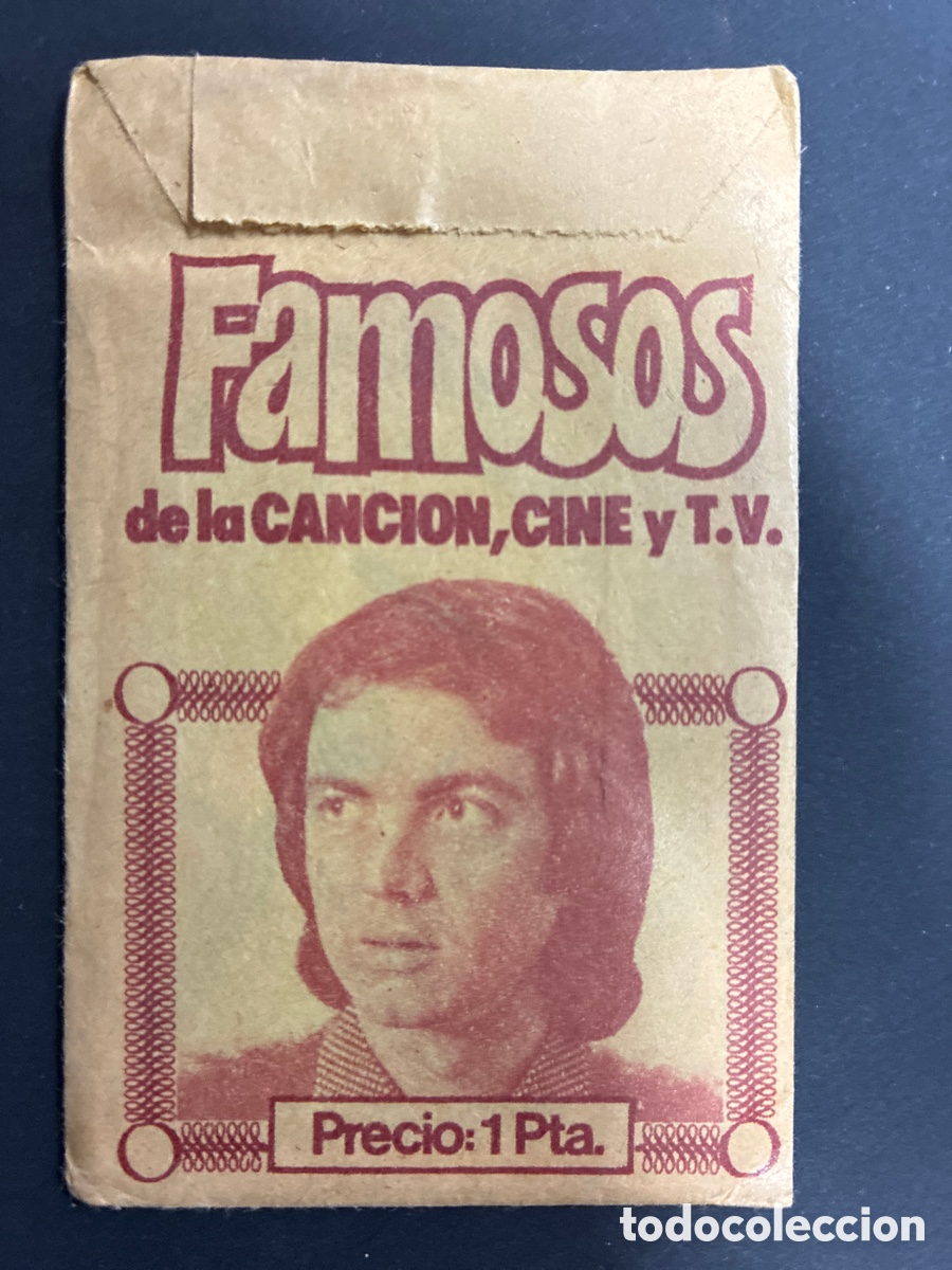 Coleccionismo cromos antiguos: SOBRE CON CROMOS ALBUM FAMOSOS DE LA CANCION CINE Y T.V