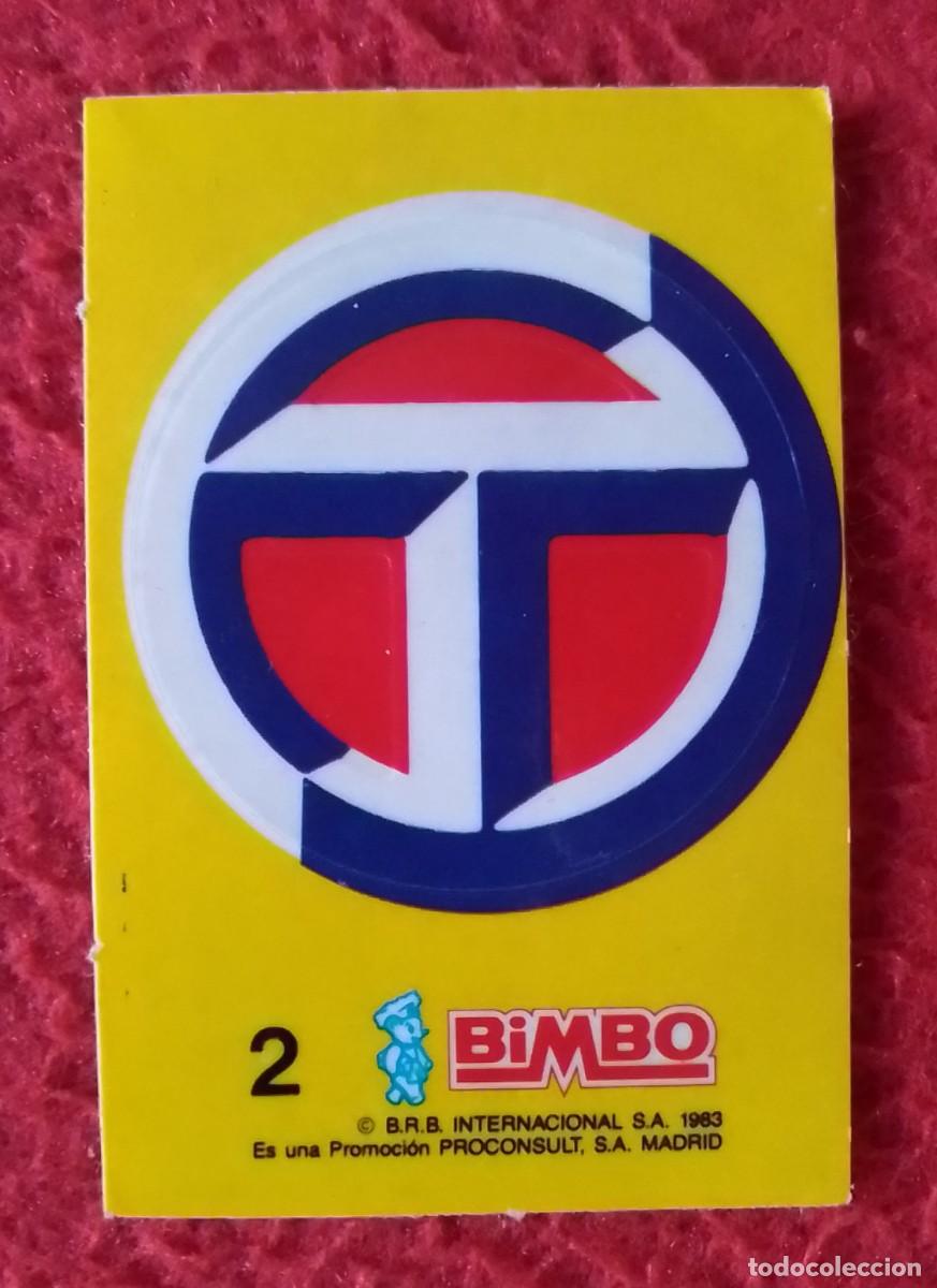 Coleccionismo cromos antiguos: ANTIGUO CROMO TROQUELADO PEGATINA STICKER BIMBO 1983 BRB N&ordm; 2 LOGO DE MARCA DE COCHES TALBOT CHROME.