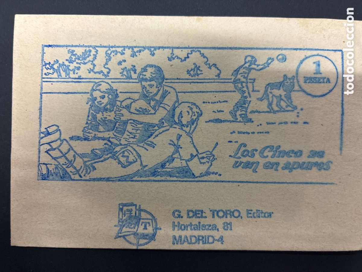 Coleccionismo cromos antiguos: SOBRE CON CROMOS ALBUM LOS CINCO EN APUROS