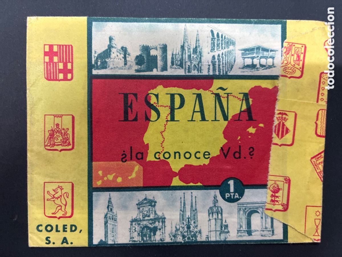 Coleccionismo cromos antiguos: SOBRE CON CROMOS ALBUM ESPA&Ntilde;A LA CONOCE UD ?