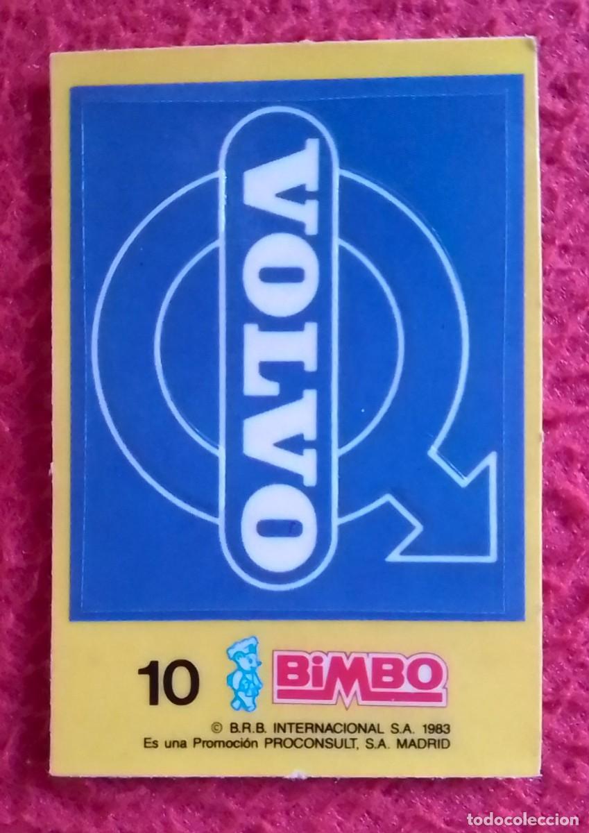 Coleccionismo cromos antiguos: ANTIGUO CROMO TROQUELADO PEGATINA STICKER BIMBO 1983 BRB N&ordm; 10 LOGO DE MARCA DE COCHES VOLVO CHROME.
