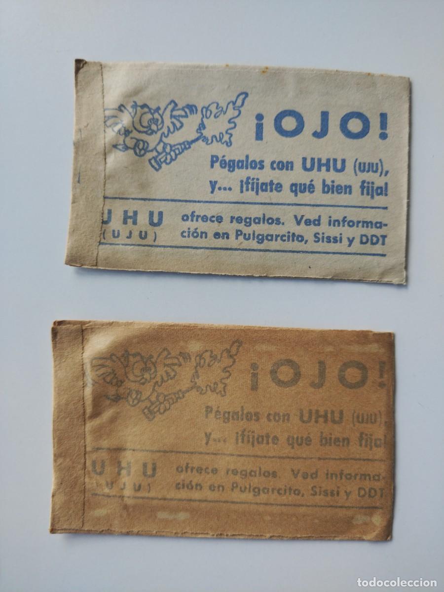 Coleccionismo cromos antiguos: 2 SOBRES CROMOS SIN ABRIR VAMOS A LA CAMA - Foto 2
