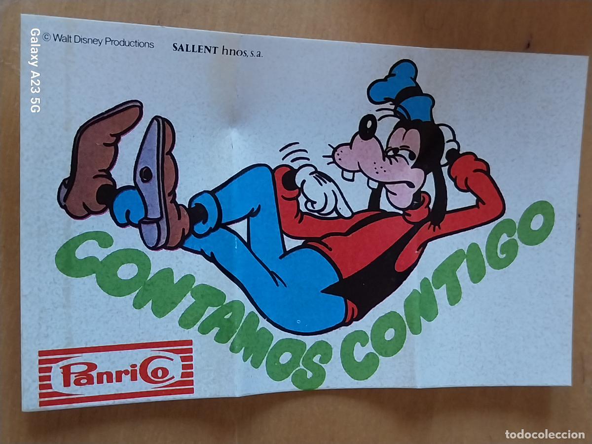 Coleccionismo cromos antiguos: PANRICO GOOFY CONTAMOS CONTIGO PROMO PASTELITOS A&Ntilde;OS 80