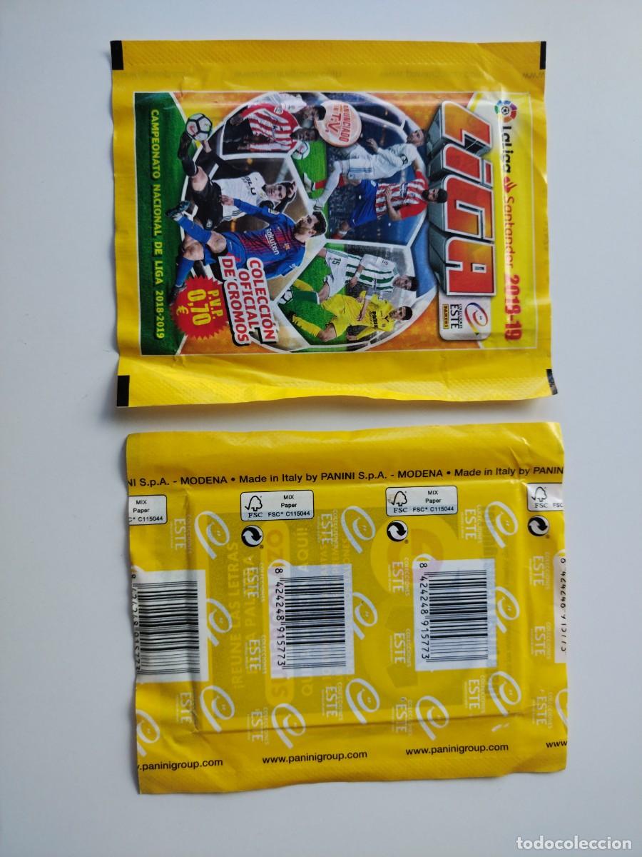 Coleccionismo cromos antiguos: 2 SOBRES CROMOS SIN ABRIR LIGA 2018 2019