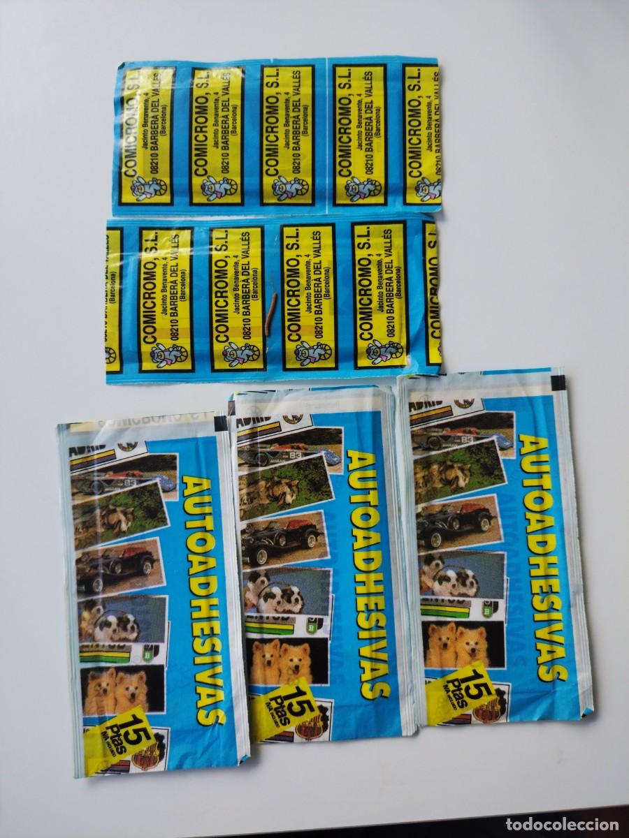 Coleccionismo cromos antiguos: 5 SOBRES CROMOS SIN ABRIR AUTOADHESIVAS - Foto 1