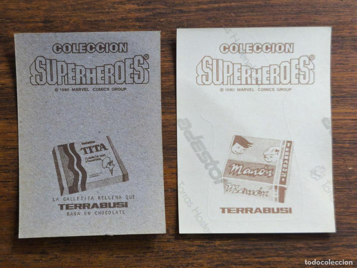 Coleccionismo cromos antiguos: Marvel Superheroes Terrabusi de 1980. 2 cromos Ms Marvel - Foto 2