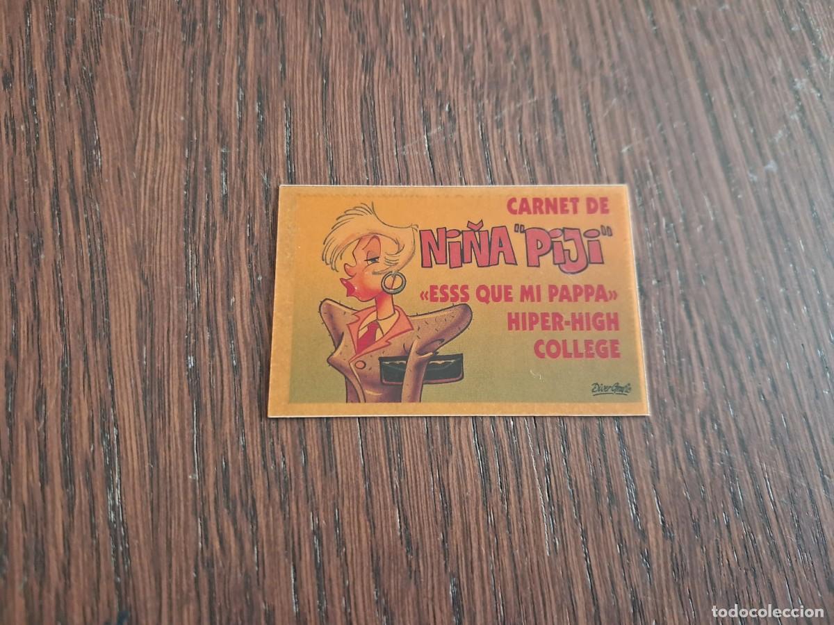 Coleccionismo cromos antiguos: cromo adhesivo de bollycao, bolly-carnet, carnet de ni&ntilde;a piji. sin pegar.