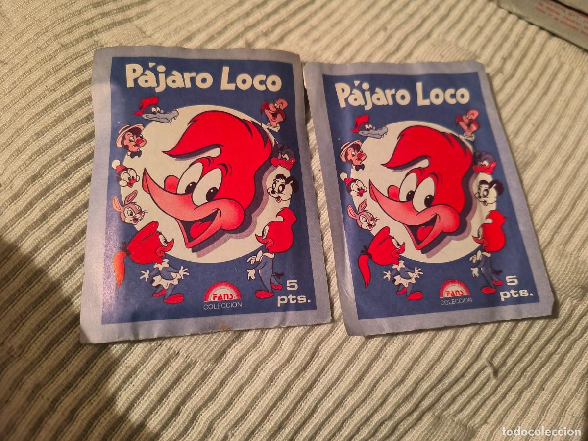 Coleccionismo cromos antiguos: 2 SOBRES CROMOS PAJARO LOCO NUNCA ABIERTOS 1983 FANS COLLECION
