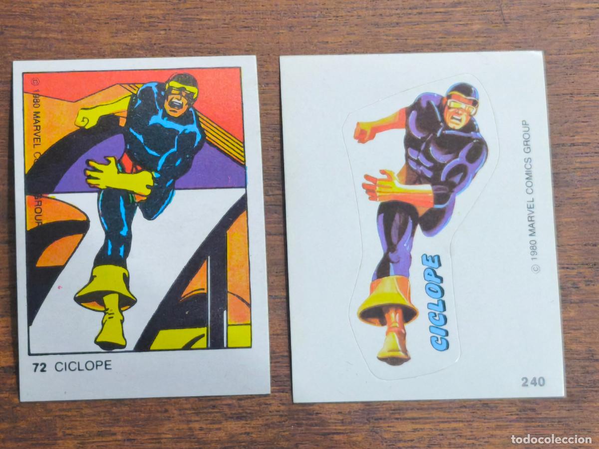 Coleccionismo cromos antiguos: Marvel Superheroes Terrabusi de 1980. 2 Ciclope