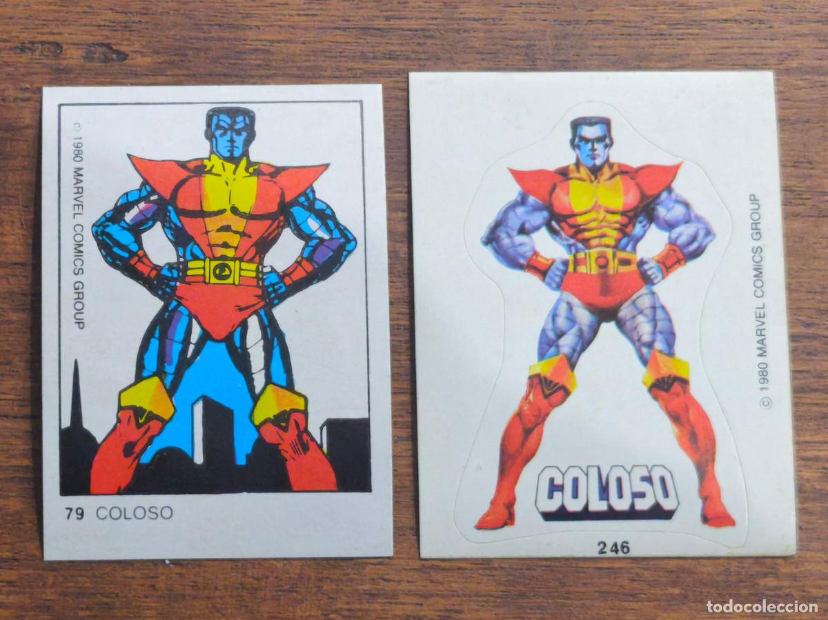 Colecionismo Cromos antigos: Marvel Superheroes Terrabusi de 1980. 2 Coloso
