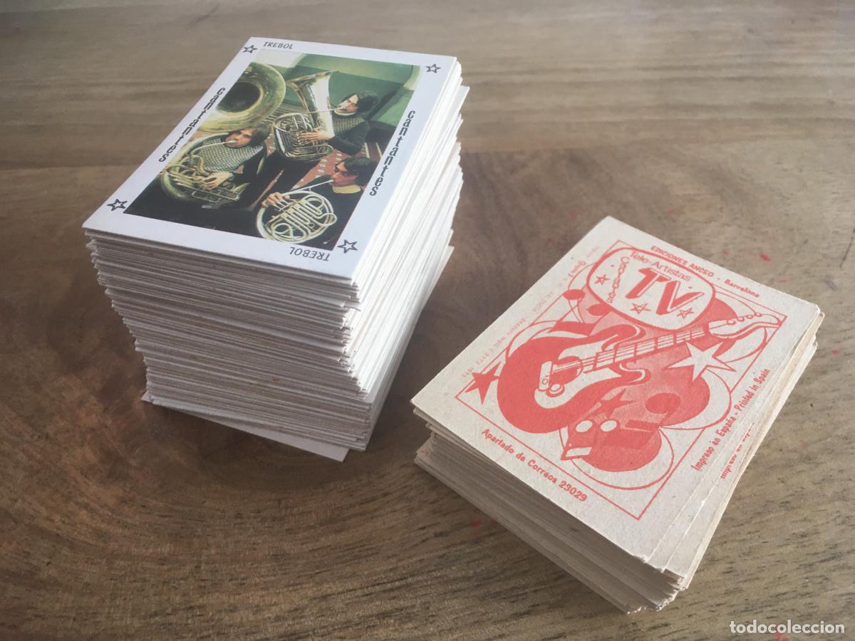 Collectable Antique Stickers: tele artistas cantantes y marcas coleccion casi completa 198 cromos perfecto estado nuevos de sobre