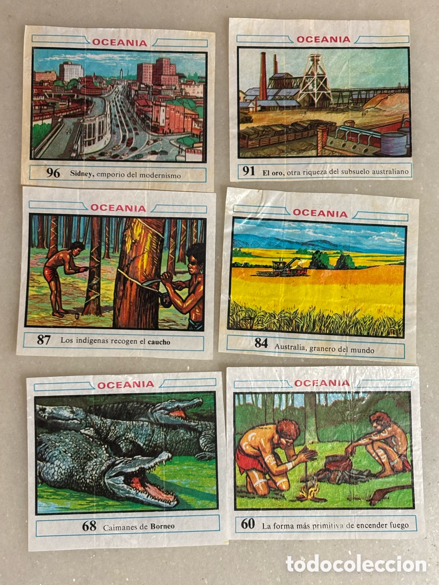 Coleccionismo cromos antiguos: Lote privado 6 cromos Ocean&iacute;a Dunkin