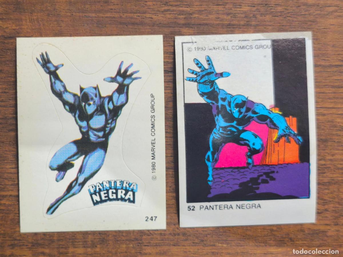 Collezionismo Figurine antiche: Marvel Superheroes Terrabusi de 1980. 2 Pantera negra