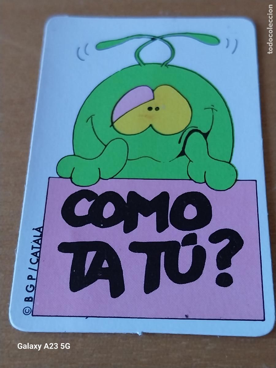 Coleccionismo cromos antiguos: BOLLYCAO BOLLY TOIS COMO TA T&Uacute;? CROMO SIN PEGAR NUNCA ORIGINAL PROMO PASTELITOS CATALA BGP