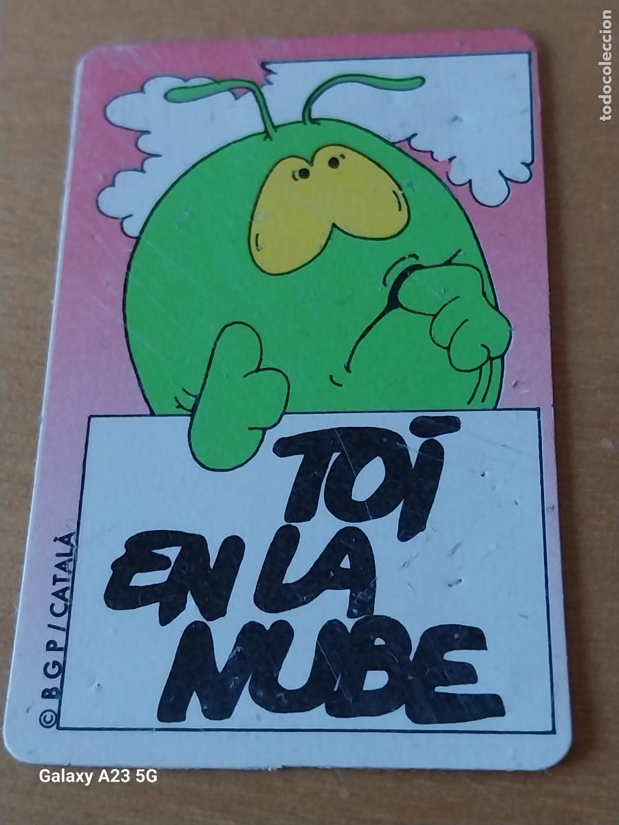 Coleccionismo cromos antiguos: BOLLYCAO BOLLY TOIS TOI EN LA NUBE CROMO RECUPERADO ORIGINAL PROMO PASTELITOS CATALA BGP