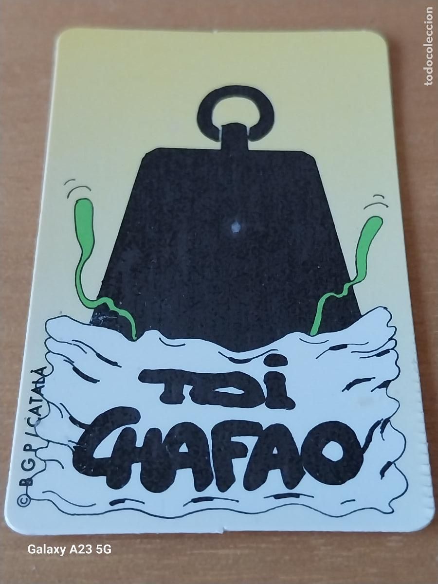 Coleccionismo cromos antiguos: BOLLYCAO BOLLY TOIS TOI CHAFAO ** CROMO SIN PEGAR NUNCA ORIGINAL PROMO PASTELITOS CATALA BGP
